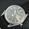 VINTAGE SEIKO 5 AUTOMATIC 6319A JAPAN MENS BLACK COLOR DIAL WATCH A708367-1