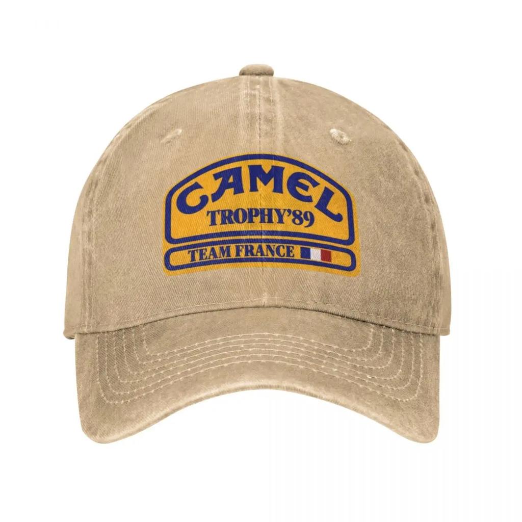Camel Trophy Unisex Baseballkappe im Stil von Time France, Distressed Washed Caps Hut, Vintage Outdoor-Aktivitäten, Snapback-Hut