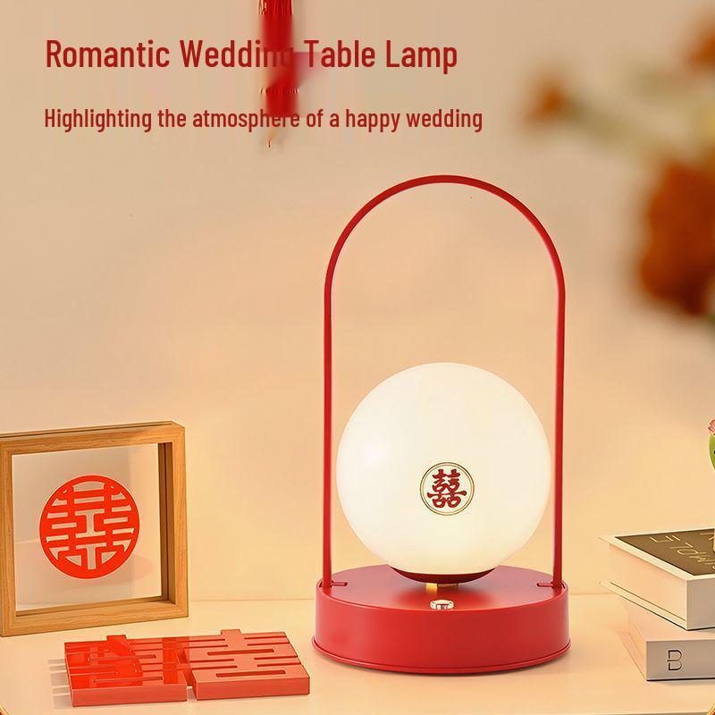 French Country 5W Red LED Bedside Light – Wedding Gift for Bride