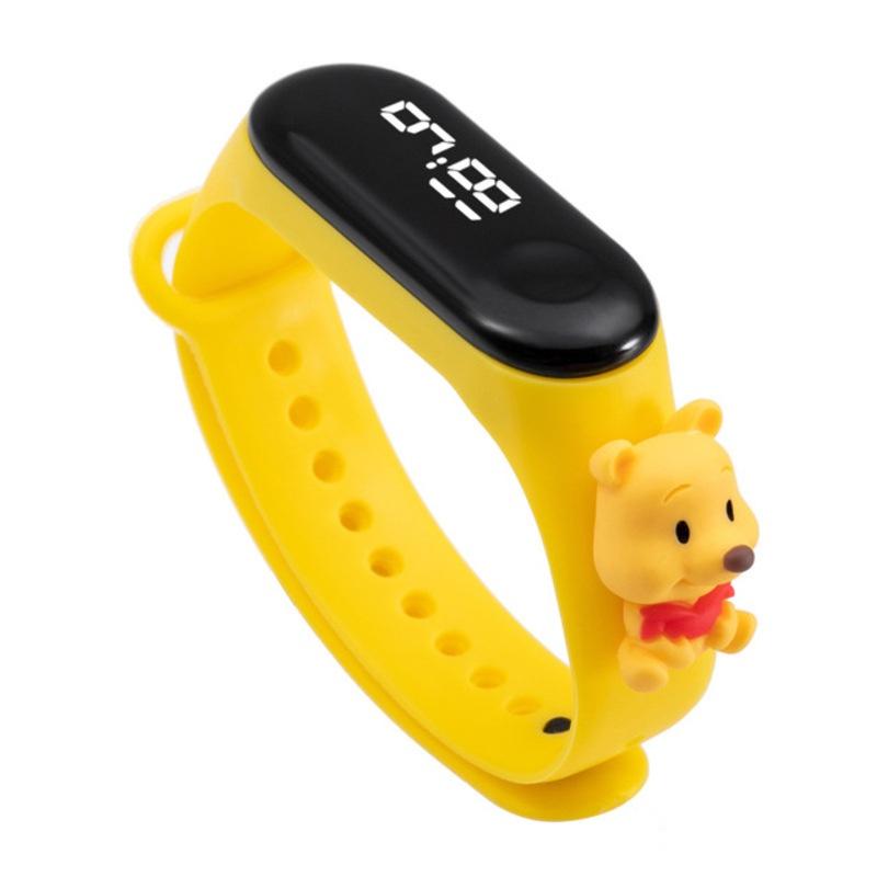 Disney Pokemon Pikachu Dětské LED hodinky Dotykový displej Silikonový řemínek Vodotěsné Školní dárek