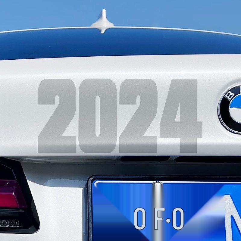 1987 Birth Year Reflective Car Decal - 1986 Bold Number Sticker for Creative Warning