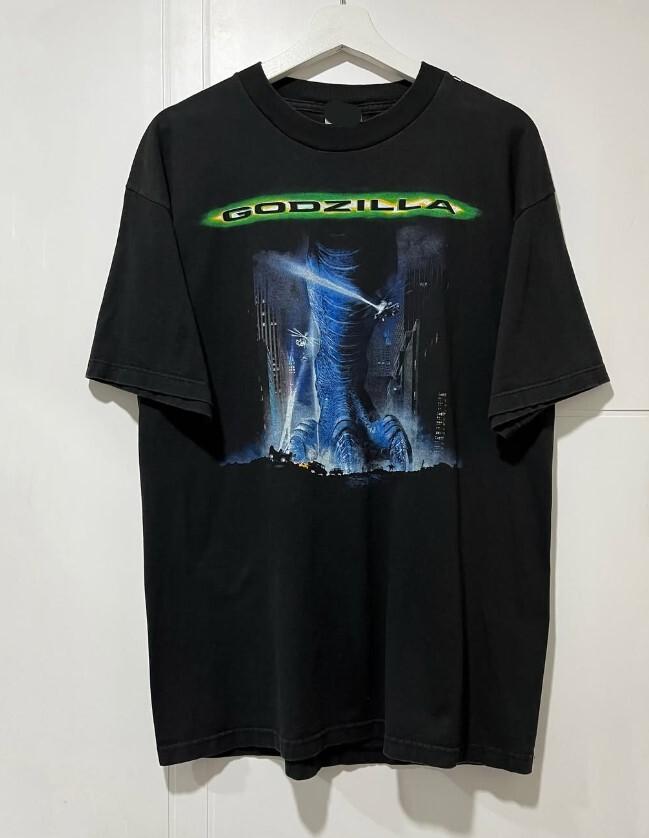 Godzilla 1998 Ретро Унисекс Футболка Идеальный Подарок Для Друзей и Семьи Размер S-4X Унисекс Футболка XXL