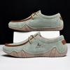 Fashion Quality Outdoor Bottomed Comfort Anti Slip Walking Sports Shoes Fashionable Men's Leather Loafers Versatile Travel Driving Shoes
