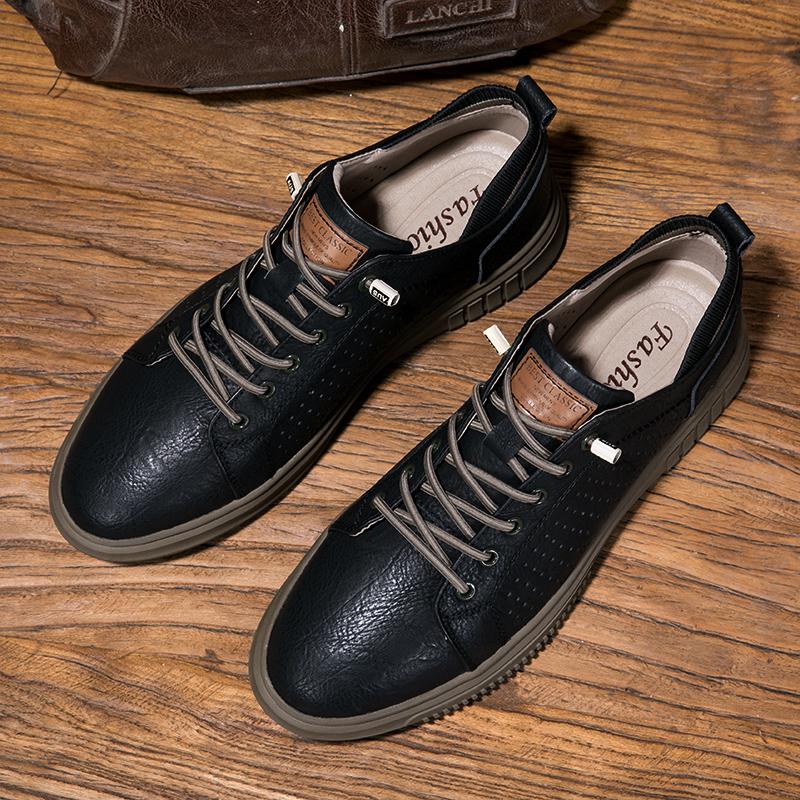 Italian Brand Men's Genuine Leather Shoes English Style Oxford Shoes Men's Office Shoes Business Shoes Fashion Casual Shoes