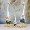 Creative Cartoon Duck Garden Ornament - Hand-Painted Resin Animal Craft