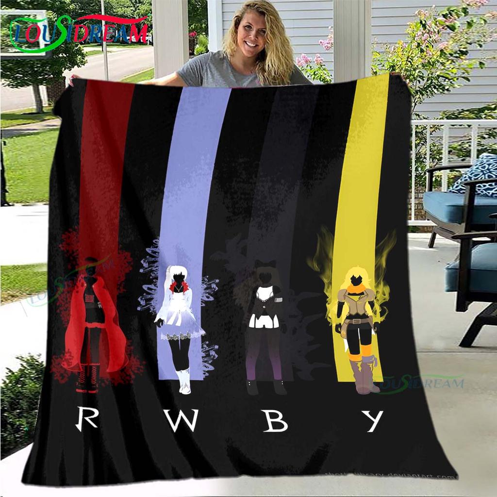 3D Fashion Cartoon R-RWBY Four Seasons Blanket Sofa Cover Travel Bed Plush Blanket Travel Office Break Blanket Gift