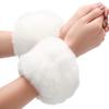 Plush Faux Fur Wrist Cuffs for Winter & Halloween Costumes