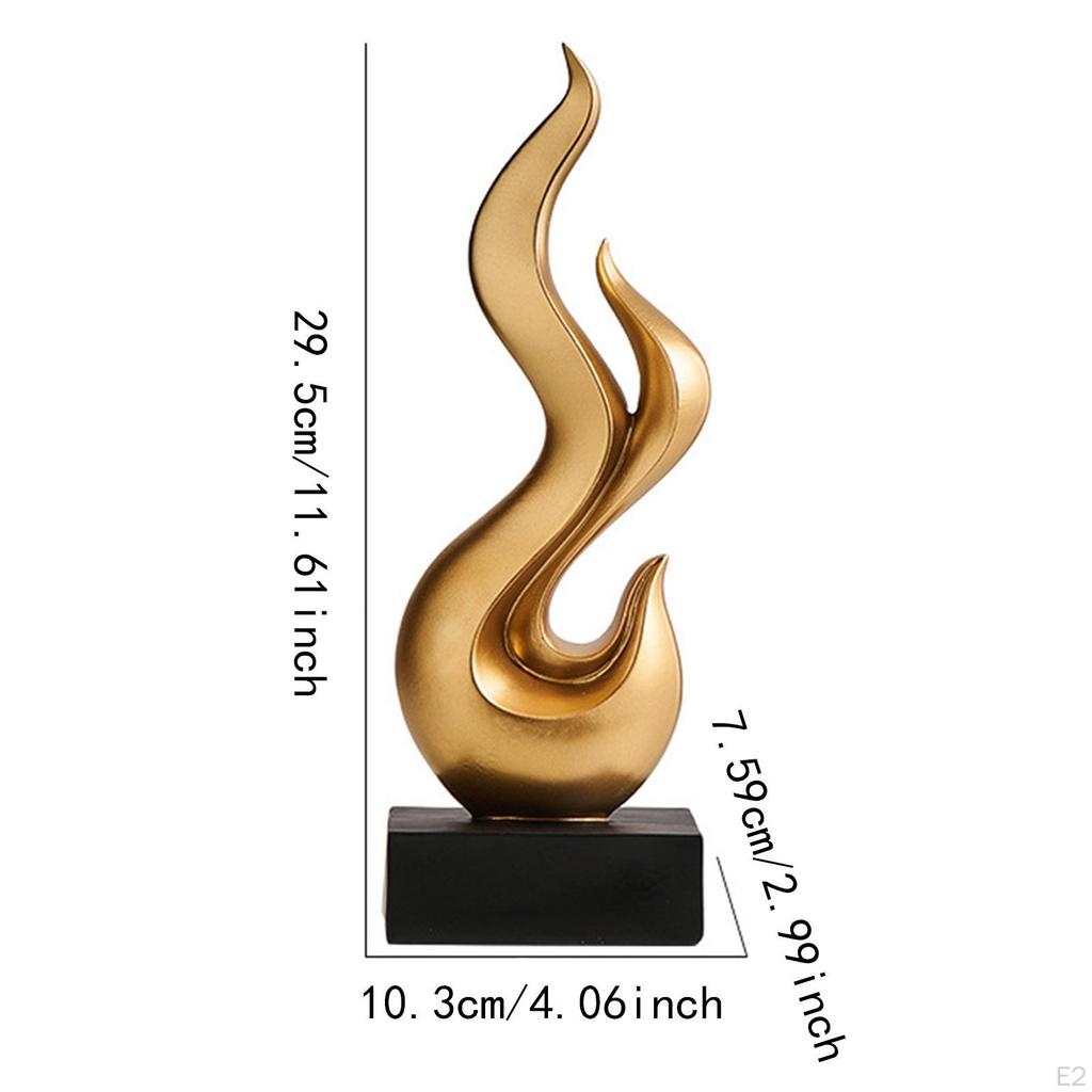 Flammendesign Harzfigur für Desktop-Ausstellung, Einzigartiges Kunstwerk Zuhause