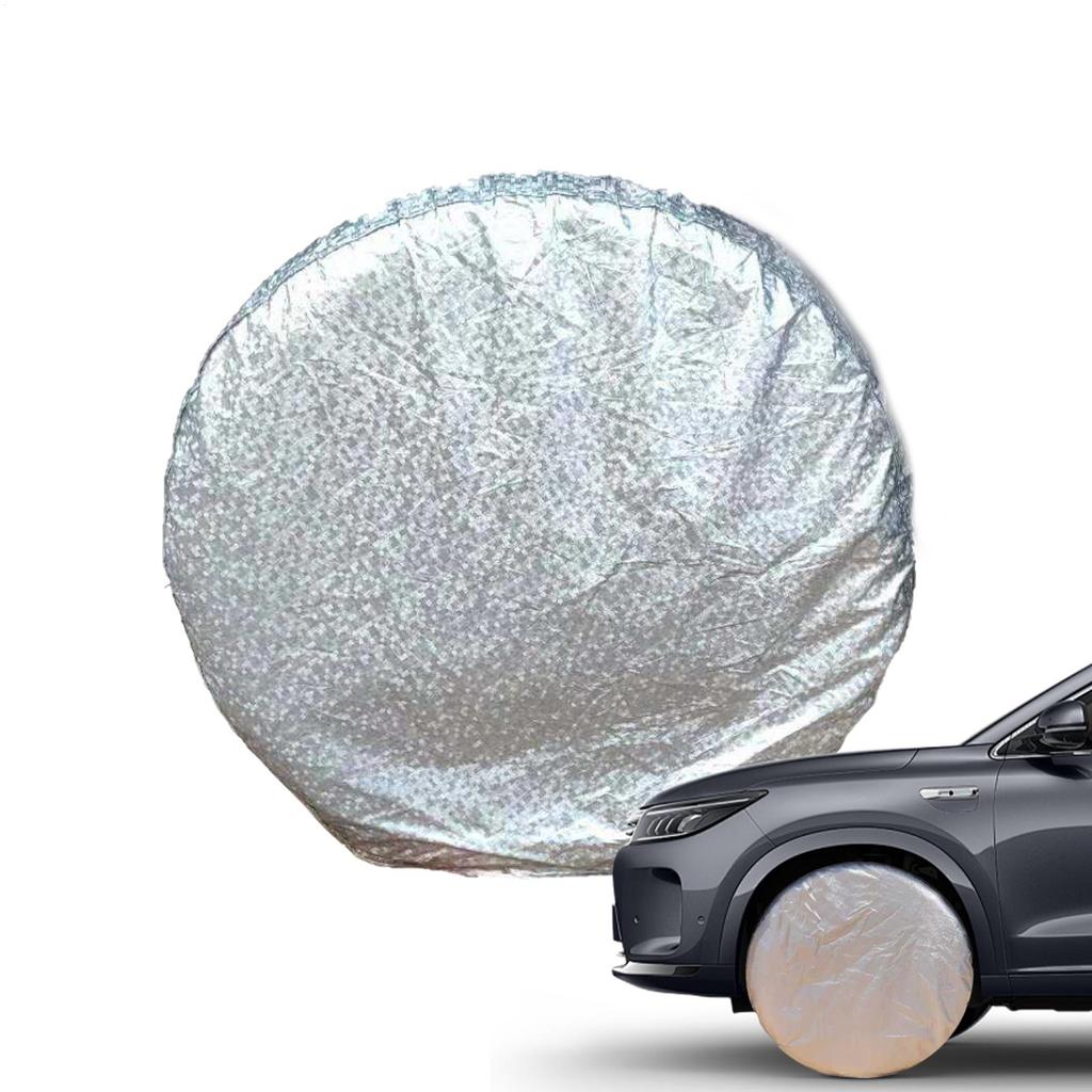 Trailer Tire Covers Waterproof Tire Protector Covers UV-Resistant Protector For Outdoor Summer Camping RV Snow Protection