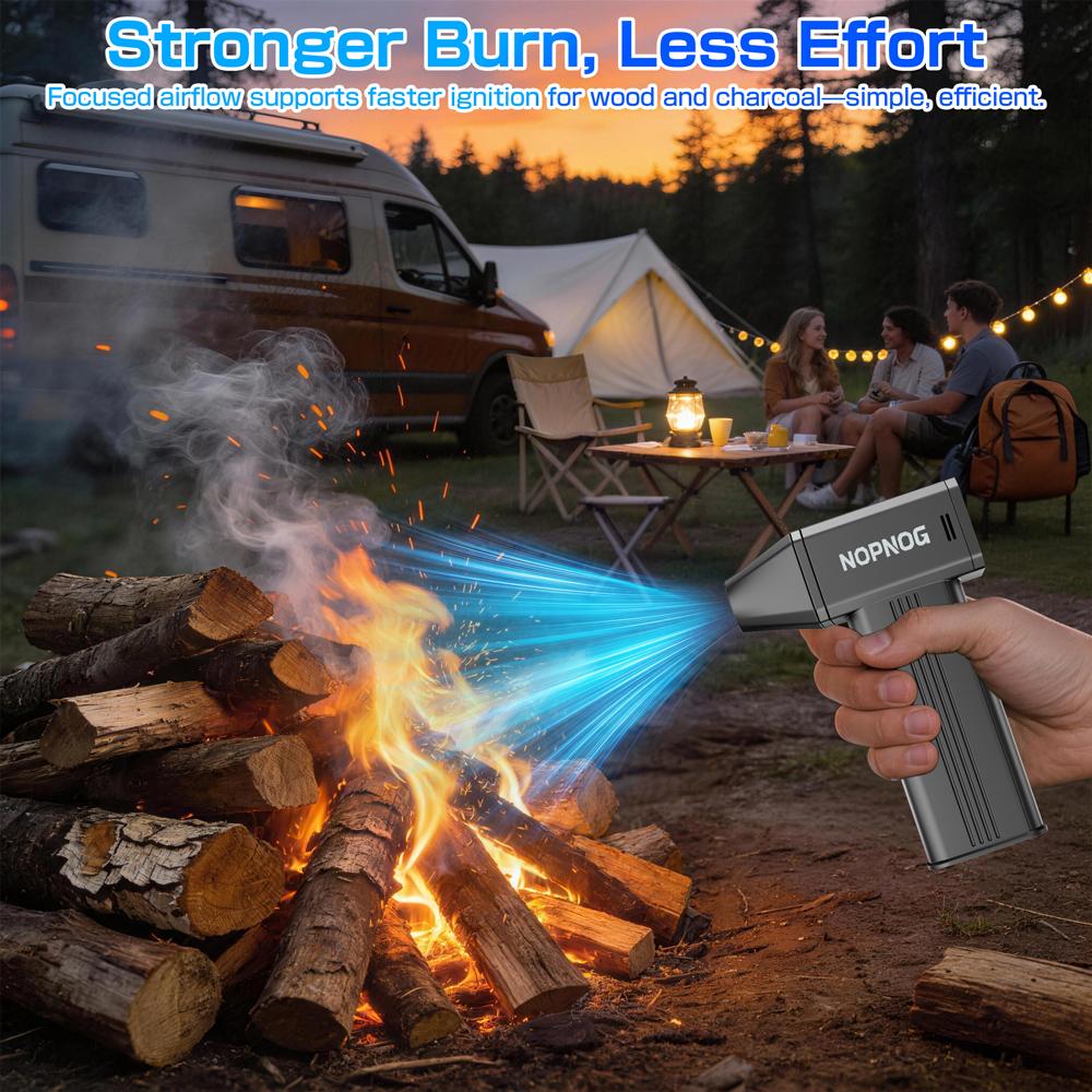 Type-C Charging Portable Car Snow Blowing and Cleaning Tool, 4-speed 130000RPM Electric Air Dust Collector, Turbine Fan Locomotive Accessories