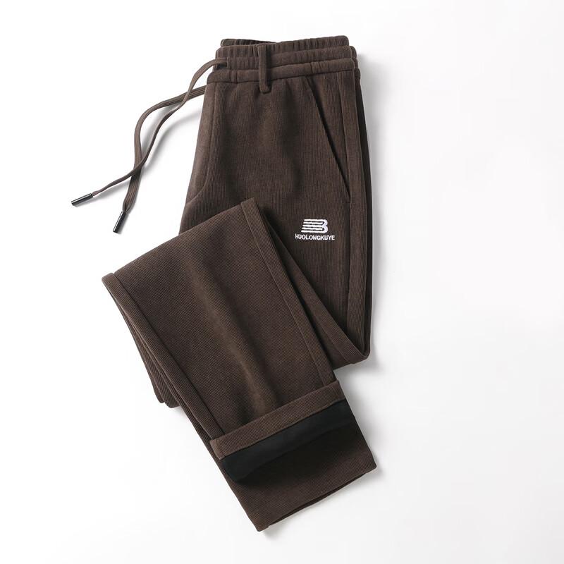 ROMON Men's Loose-Fit Thick Casual Jogger Sweatpants