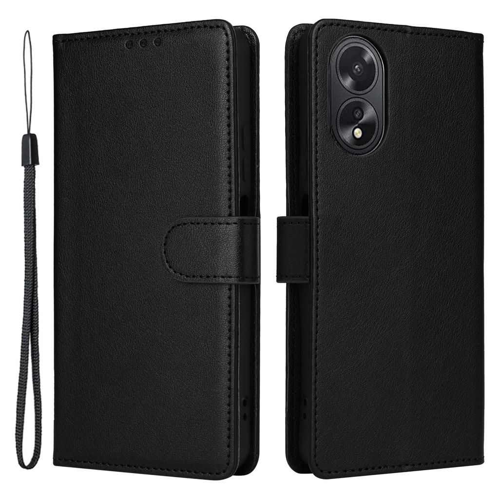 For Oppo A18 4G Mobile Phone Case   PU Leather Stand Flip Phone Cover