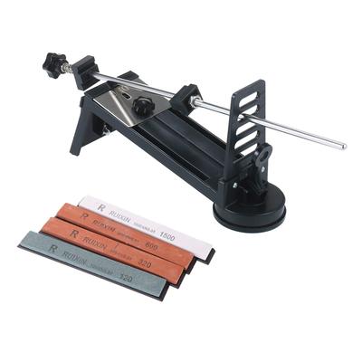 Knife Sharpener Kit, Fixed Angle Knife Sharpener Kit, Knife Grinder Professional Fine Medium Course 4 Sharpening Stones 120# 320# 600# 1500# for Knive