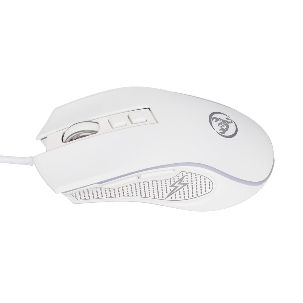 Mechanical Mouse Colorful Shine Adjustable 3600dpi RGB Ergonomic Wired Game Mouse for Notebook