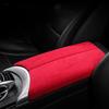Suede Car Armrest Box Panel Lid Shell Cover Accessories For Mercedes Benz C E Class GLC W205 W206 W212 W213 X253 X254 2015-2024