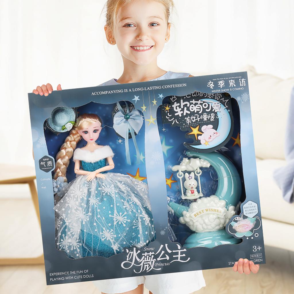 Children's Barbie Doll Set, Girls' Toys, Princess Elsa Children's Toys, Gifts, Playhouse Toys