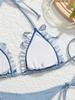 2026 Europäischer Karomuster Dreieck-Bikini - Sexy & Stilvolle Urlaubs-Bademode für Damen