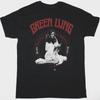Vtg GREEN LUNG Band MAXINE WITCH QUEEN Cotone Nero Maglietta Tutte le Taglie Per Uomo TU216