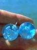 Creative  Sky,  Clouds, And Flying Bird Transparent Spherical Pendant Necklace And Earrings