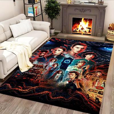 Stranger Things Upside Down Adventure for Living Room Rug, Bedroom, Study Room, Hallway Decoration, Perfect for Home Decoration or Holiday Gifts