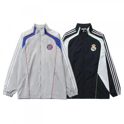 Original Streetwear Embroidered Football Jacket Men Women Stand Collar Casual Sports Coat Outerwear