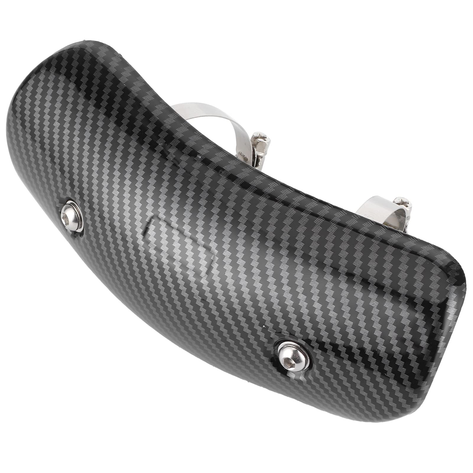 Exhaust Heat Guard, Pipe Heat Cover, Motorcycle Exhaust Middle Pipe water transfer printed carbon fiber