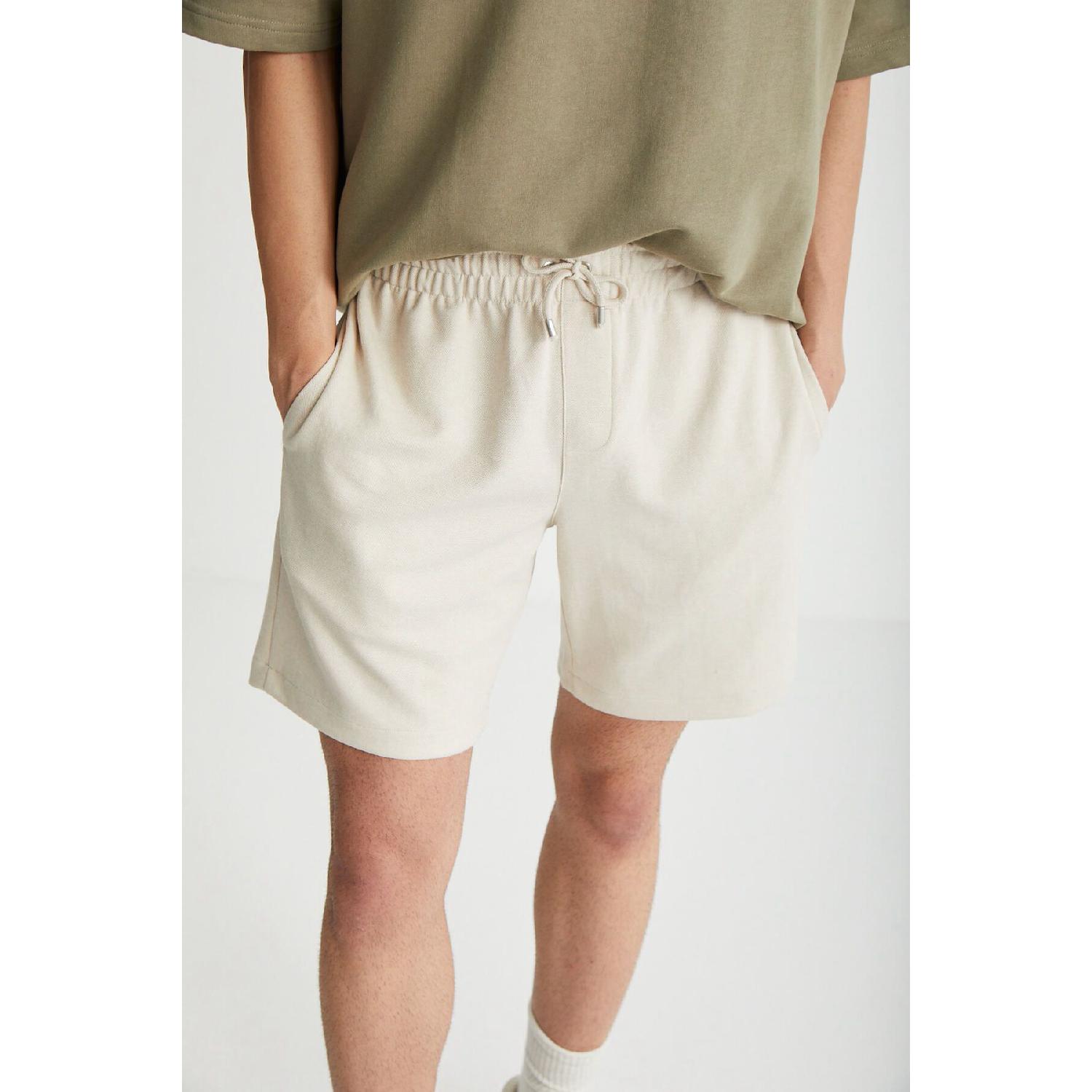 

Ramadanp009 Men s 75% Cotton 25% Polyester Beige Shorts S синий