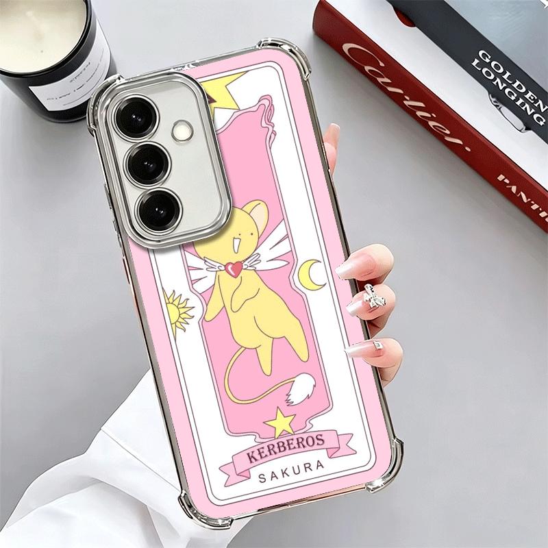 Cardcaptor Sakura Cute Girl Plating Phone Case For Samsung A17 A07 A37 A57 A16 A56 A15 A55 A14 A54 A13 A53 A26 A36 A25 A35 A24 A