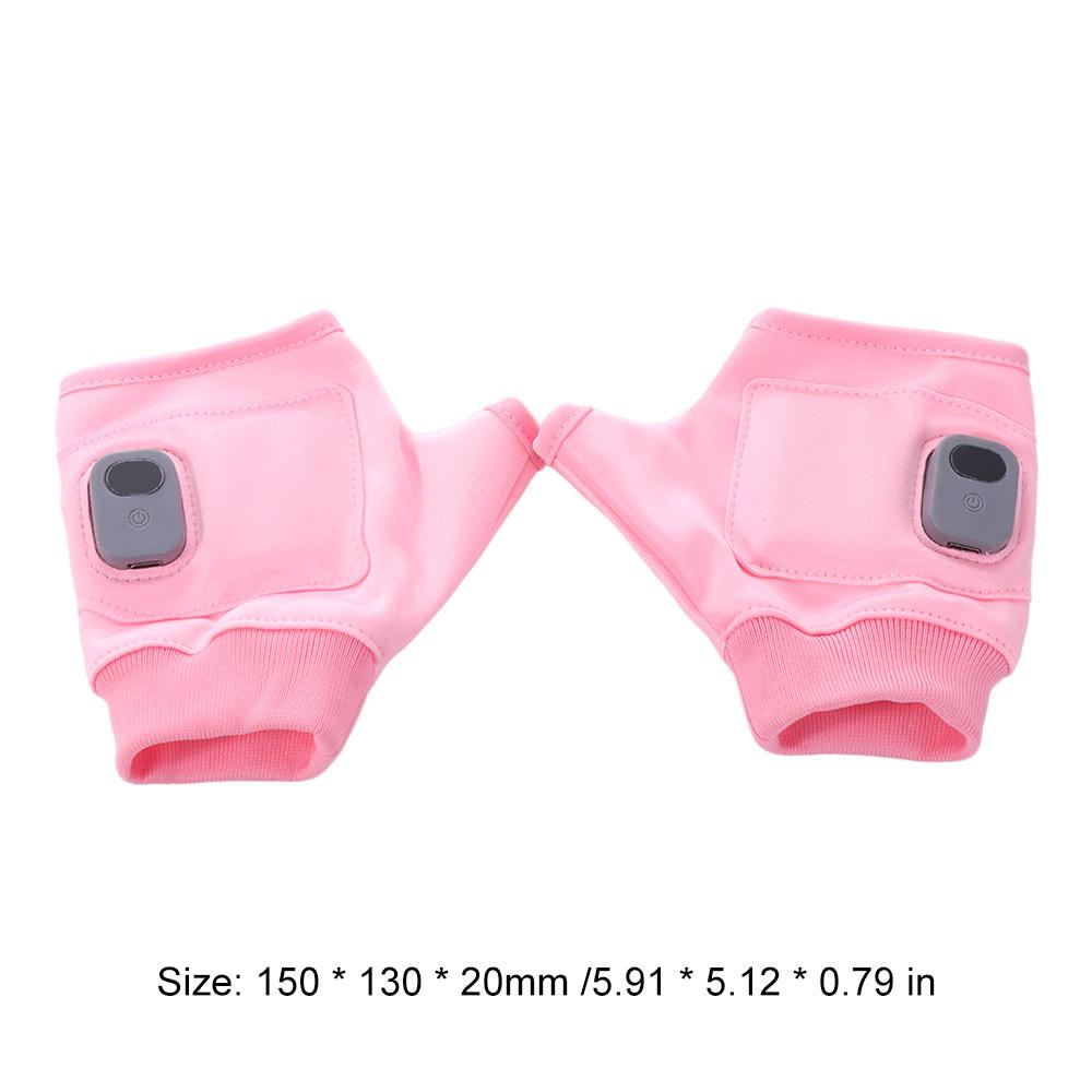 1Pair Thermal Electric Heated Gloves USB  Rechargeable Winter Warm Gloves Smart Heating Gloves  Bike