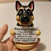 Emotional Support Puppy Statue Positive Dog Ornament Puppy Figurine