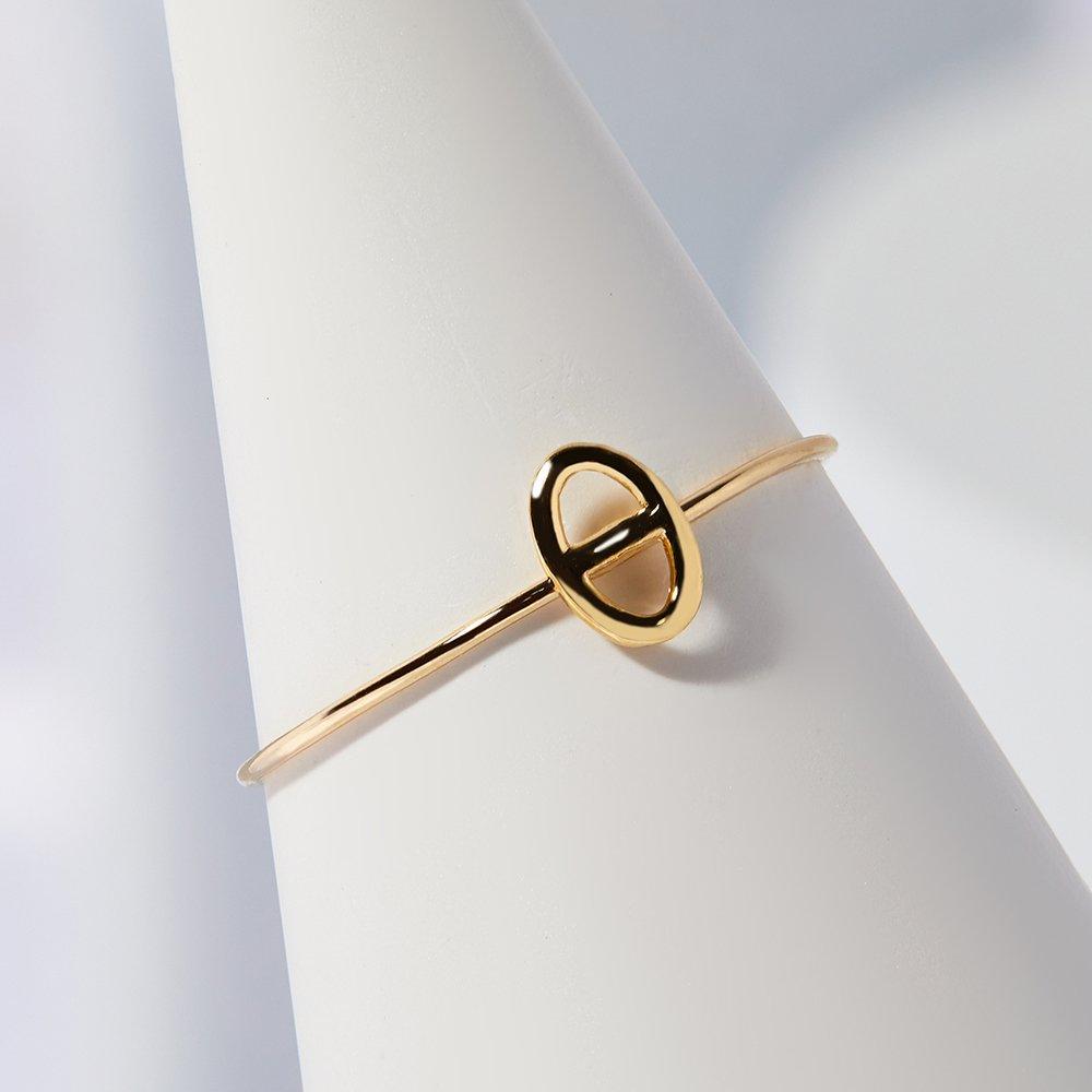 14K Theta Echter Goldschmuckring