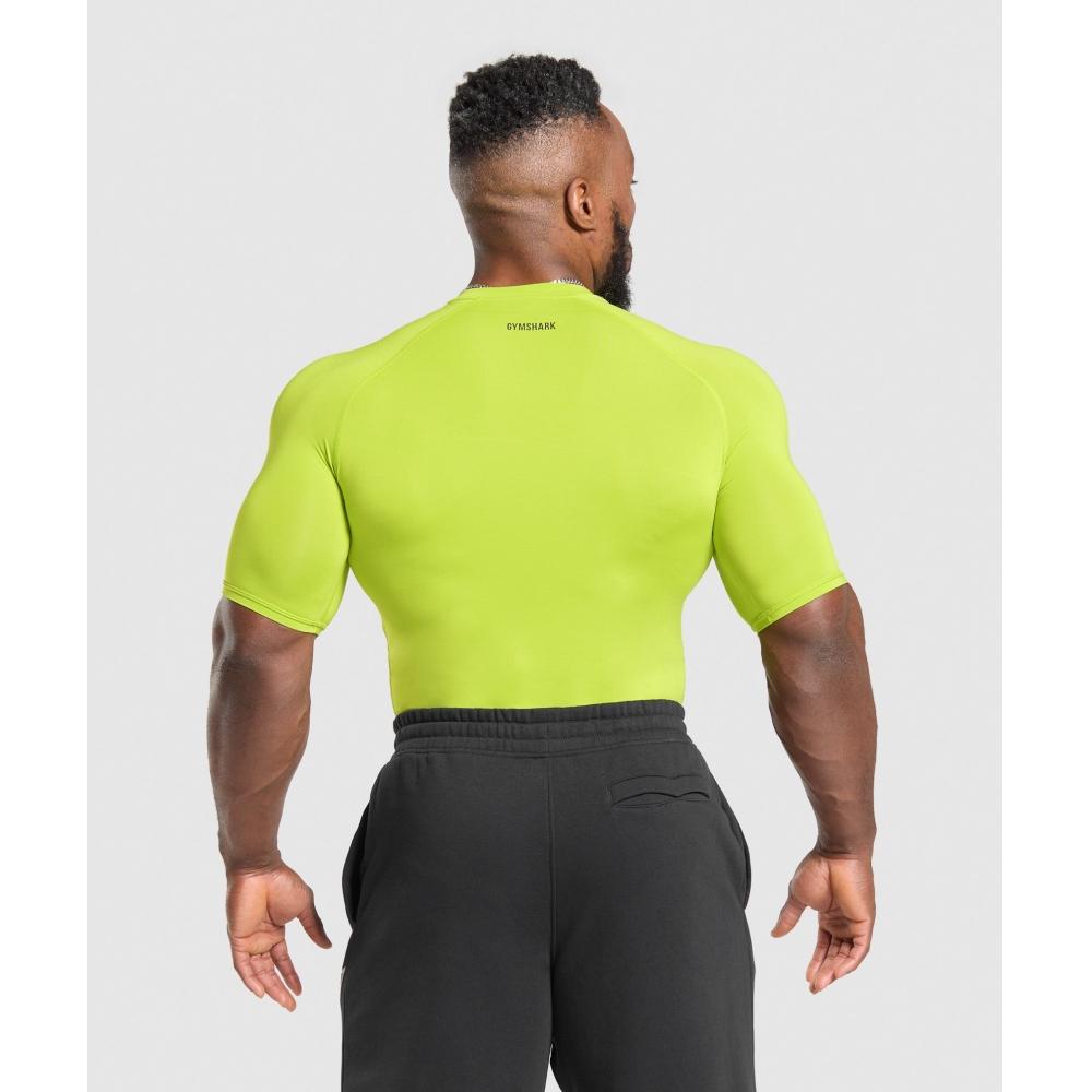Gymshark ElemenT Baselayer T shirT zesT Green Black A2b4c Ec31