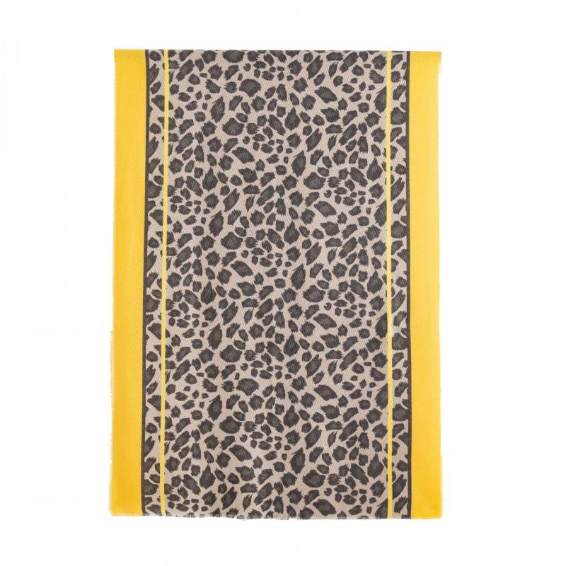 Winter Faux Cashmere Scarf Leopard Print Elegant Shawl Women Fashion All-Match