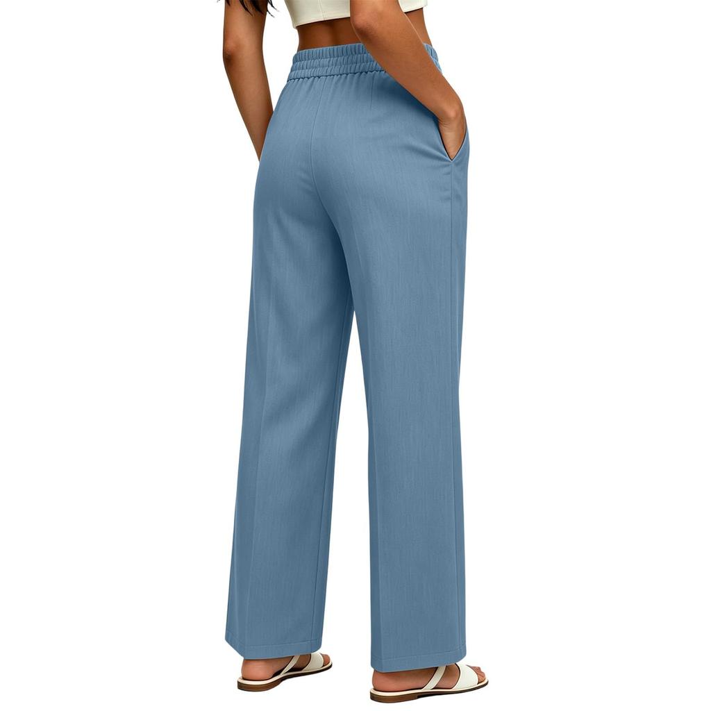 Women's Casual Wide Leg Pants with Pockets for Everyday Wear