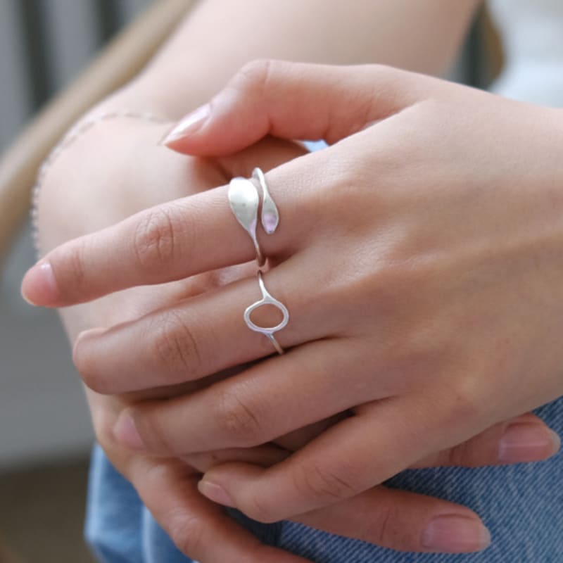 Pinaf Olive line ring