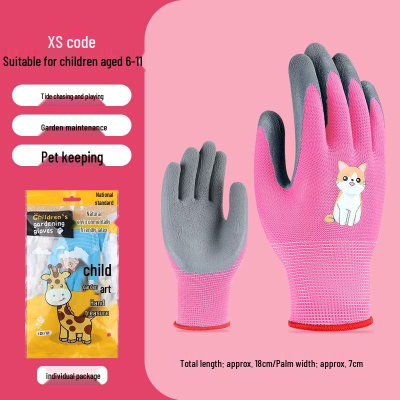 Kids' Protective Gloves: Safe, Cut-Resistant, Slip-Resistant for Beachcombing, Gardening, and Pet Handling