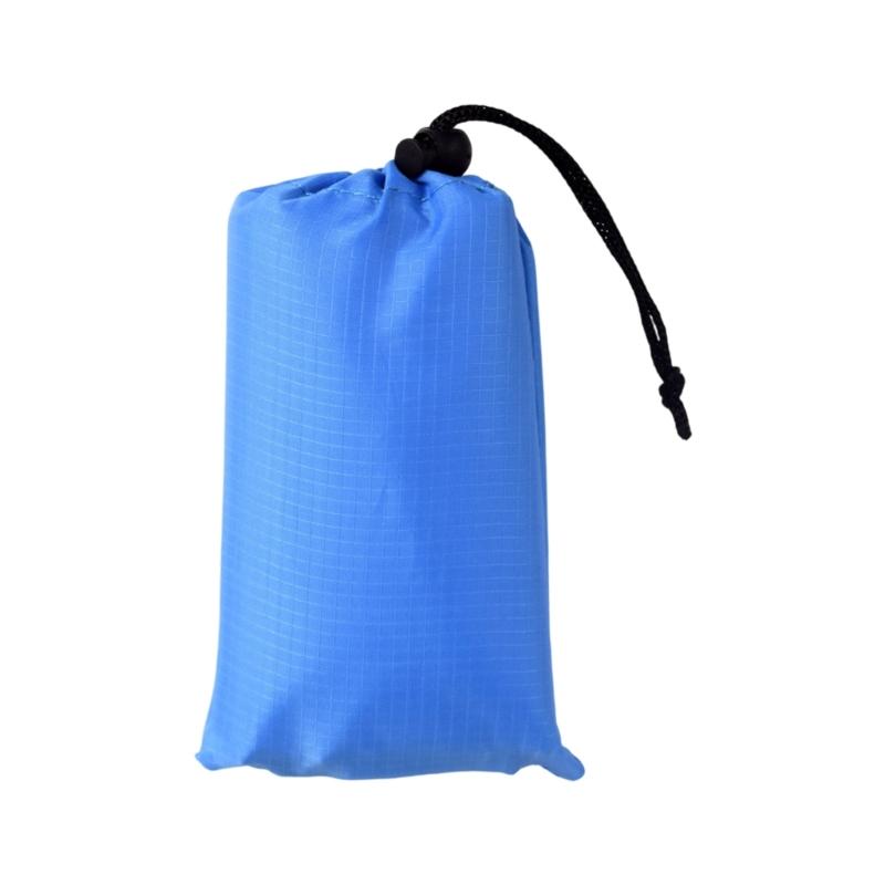 

Portables Outdoor Blanket Foldable Sandproof Compacts Size Includes Carry Bag And Metal Stakes For Secure Use In Wind синий
