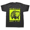 TXAdopt A Cat Opossum Japanese T Shirts Graphic Women Streetwear Short Sleeve Birthday Gifts Summer Style T-shirt Womens Clothing