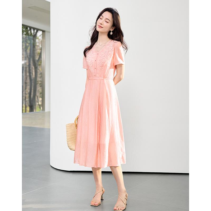 Summer New Slim and Versatile Fashionable Lace Dress