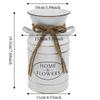 Two Side Handle Farmhouse Vintage Vase Galvanized Iron Flowerpot Classic Flower Bucket  Living Room