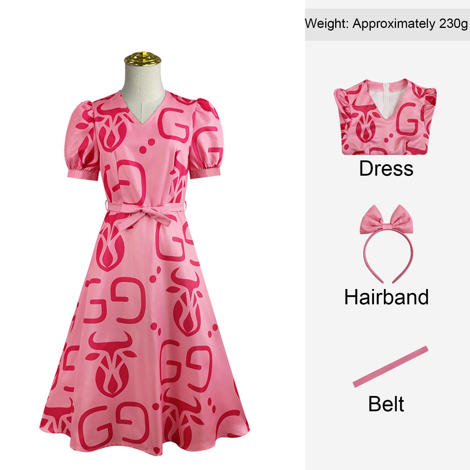 

Детский костюм для косплея, праздничный костюм для выступления, игровой костюм 150 розовый