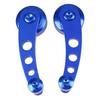Blue Car Manual Window Winder Crank Door Handle Knob  Grab Handles Aluminum