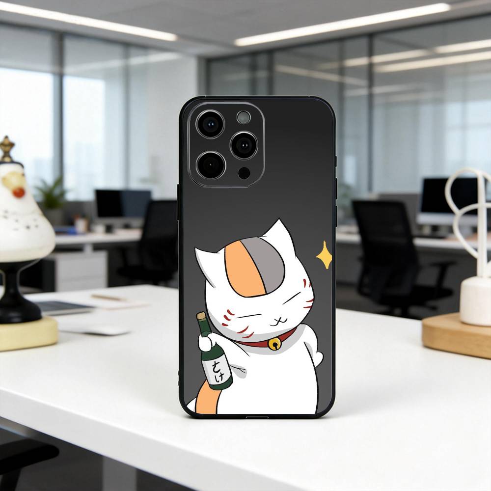 Natsumes Book N-Nyanko S-sensei Phone Case Silicone Soft For IPhone 17 16 15 14 13 12 11 X XR Plus Pro Max Plus
