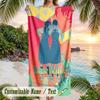 Chainsaw Man Beach Towel, Personalized Custom Name Text, Quick Dry Large Absorbent Towel For Beach Pool