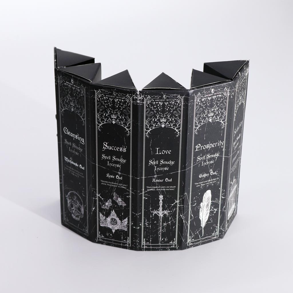 Pyramid Shape Display Incense – Set of 5 Ancient Witch Scents & Spells