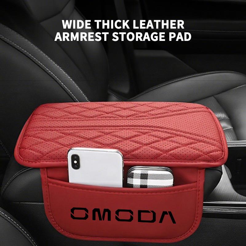 ABCA1 Leather Car Armrest Center Console Pad Auto Seat Arm Rest Mat For Chery Omoda 5 GT C5 GT S5 E5 O5 GT A9