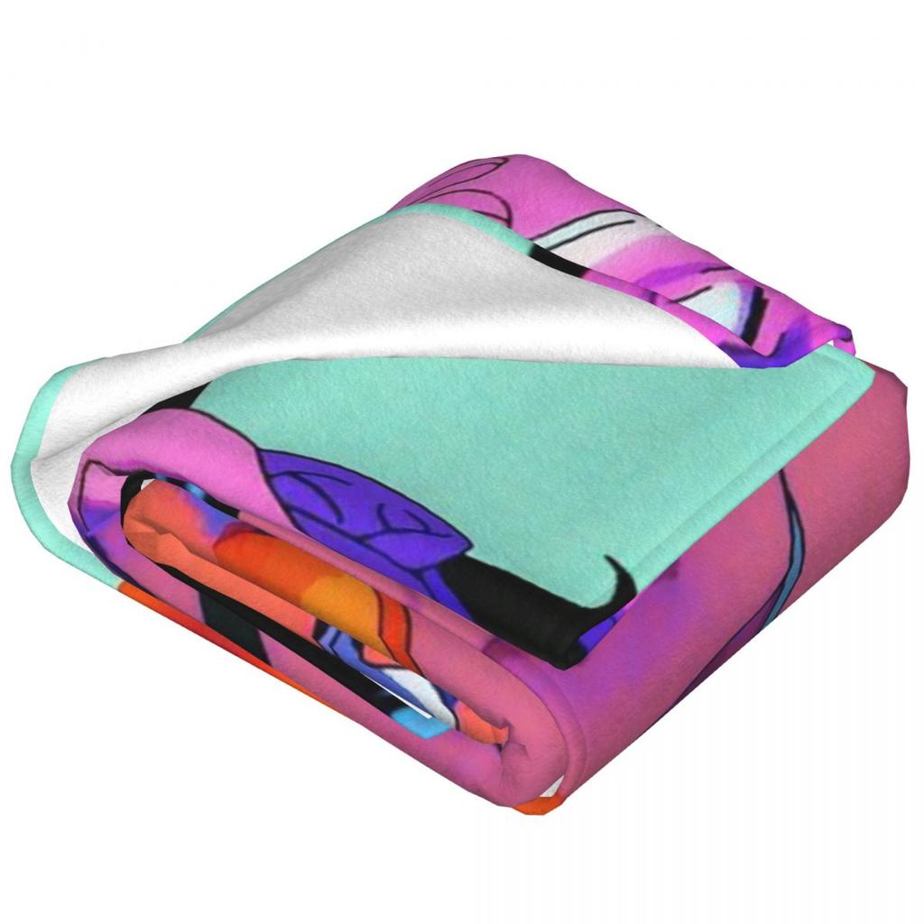 Dandadan Anime Eyes W Kaji Manga Blankets Soft Warm Flannel Throw Blanket Plush for Bed Living room Picnic Travel Home Couch