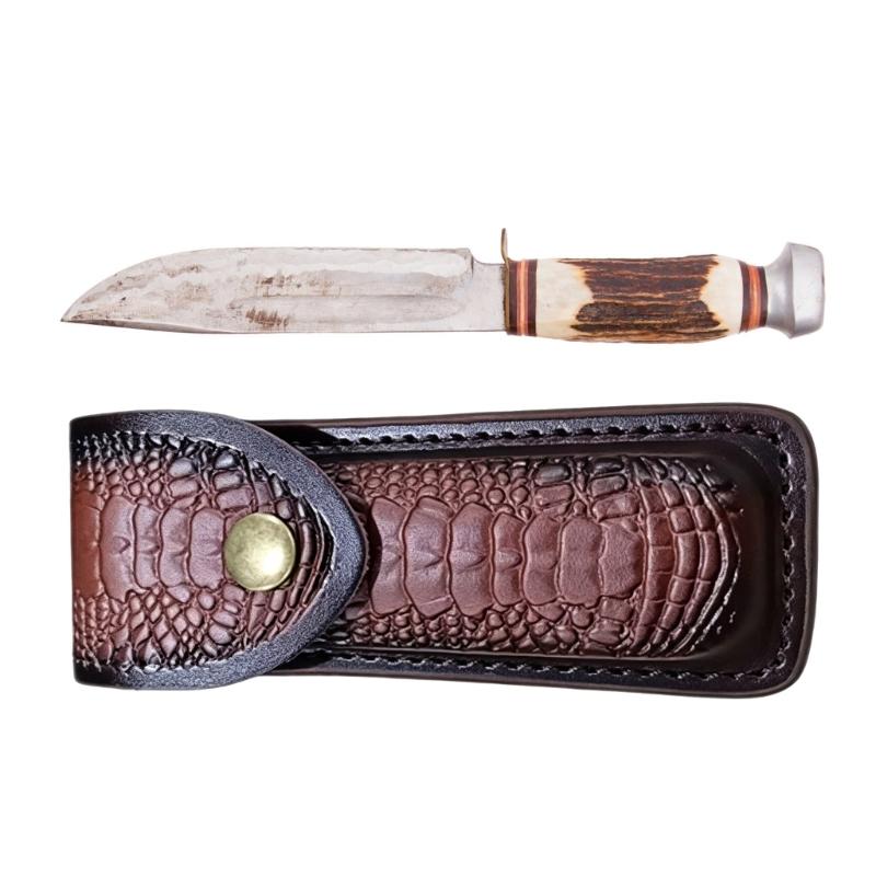 Klappmesserhülle Multitool-Taschen Lederetui Gürtel Taschenmesserhalter für Outdoor-Camping, BBQ, Jagd