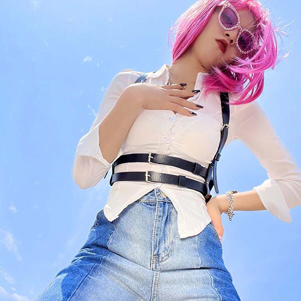 Women Fashion Harness Belt Decorative Harness Straps Suspenders for Women Harajuku Waist Belt Gothic Clothing Accessorie