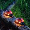 Solar Ladybug Lamp Outdoor Waterproof Garden Statue Wall Hanging LED Solar Powered Light For Garden Lawn Tree Landscape Decor